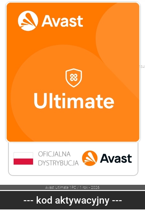Antywirus Avast Ultimate 2026 1 st. ESD 12 miesięcy polski