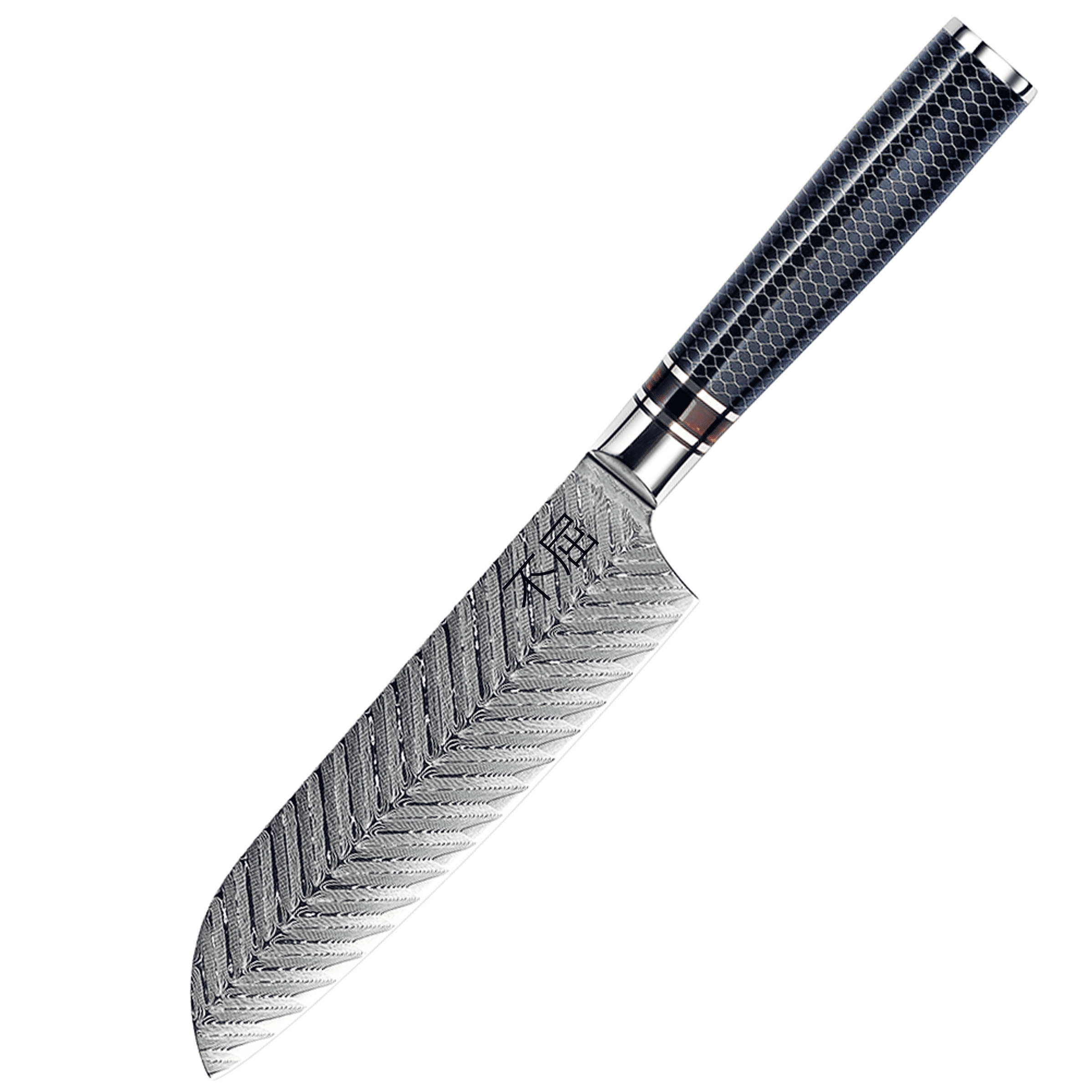 Japonská oceľ VG-10 Profesionálny nôž Santoku Damašková oceľ Fukutsu
