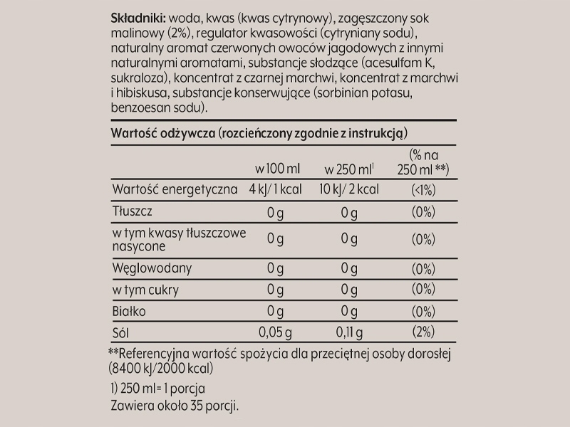 4x SYROP KONCENTRAT SODASTREAM RED BERRIES OWOCE LEŚNE 9L NAPOJU Z 440ML Pojemność 440 ml
