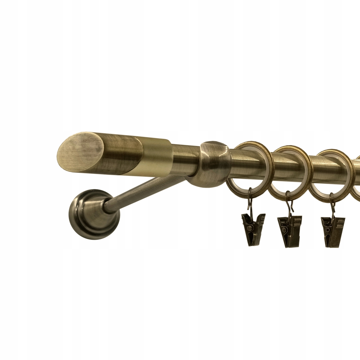 Garnýž Jednoduchý Kovový barva zlato antik mix hrotů 16 mm 280 cm