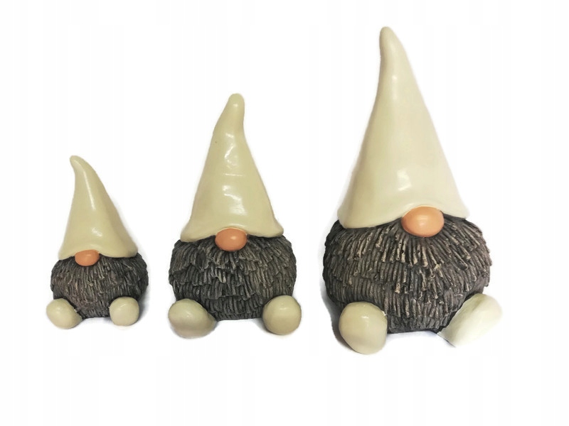 Figurki gipsowe skrzatów komplet do ogrodu domu Producent inna