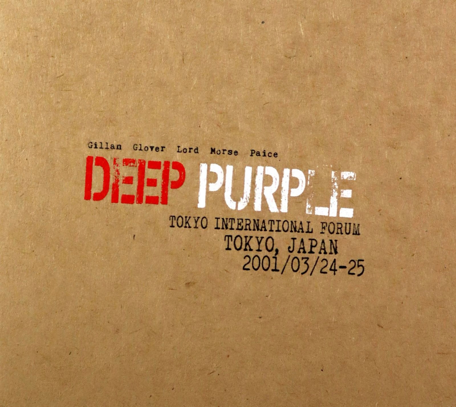 

Deep Purple: Live In Tokyo 2001 (digipack) [2CD]