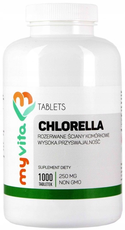 

Myvita Chlorella 1000t Rozerwane Algi Detoks