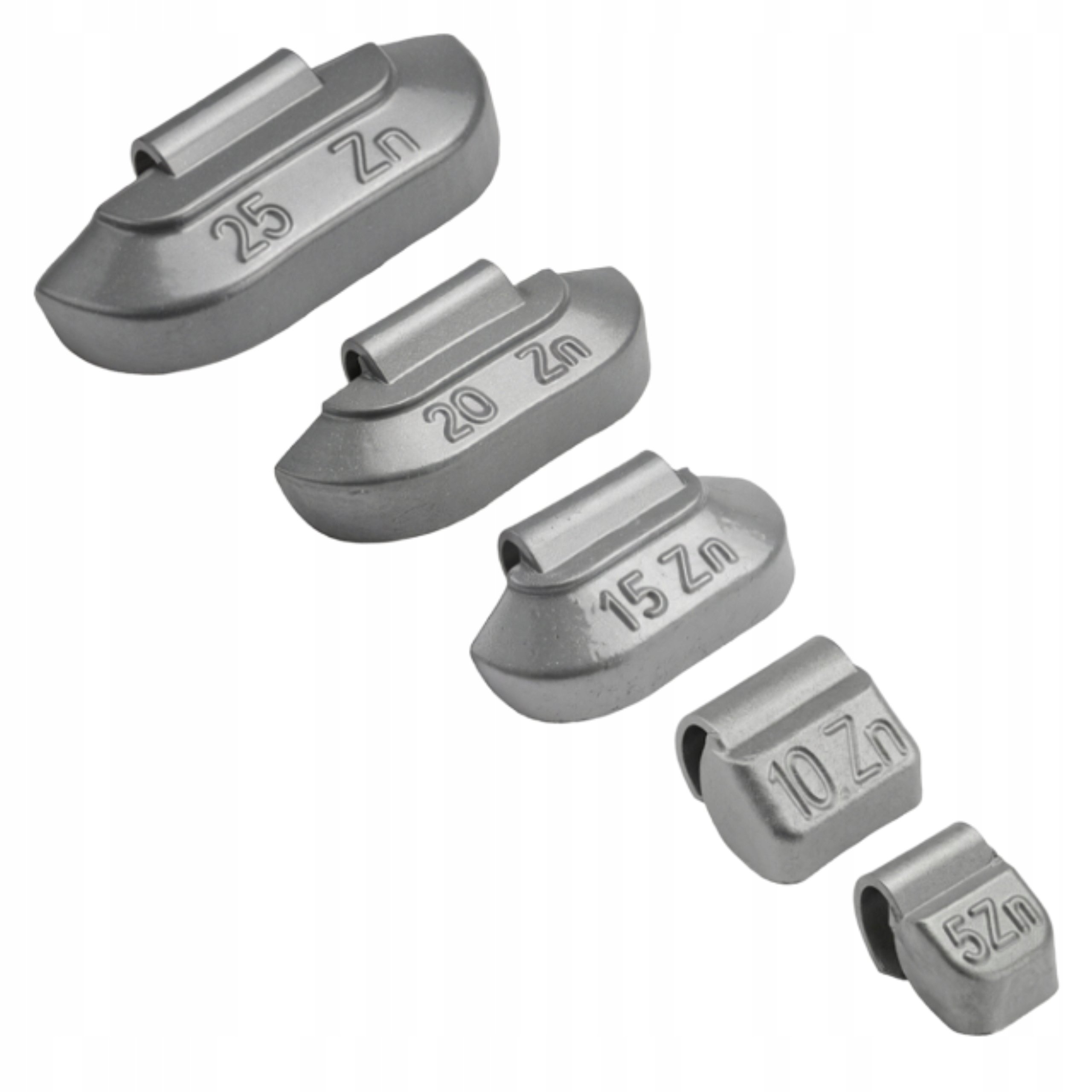 Sada Zinkových Závaží Pro Ocelové Ráfky Stix 5-25 g 250 ks