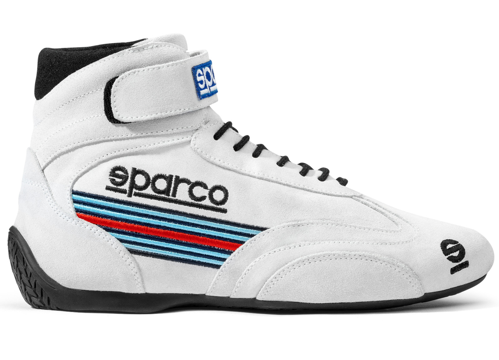 Závodné topánky Sparco Top Martini Racing, s homologáciou Fia, biela, veľkosť 46