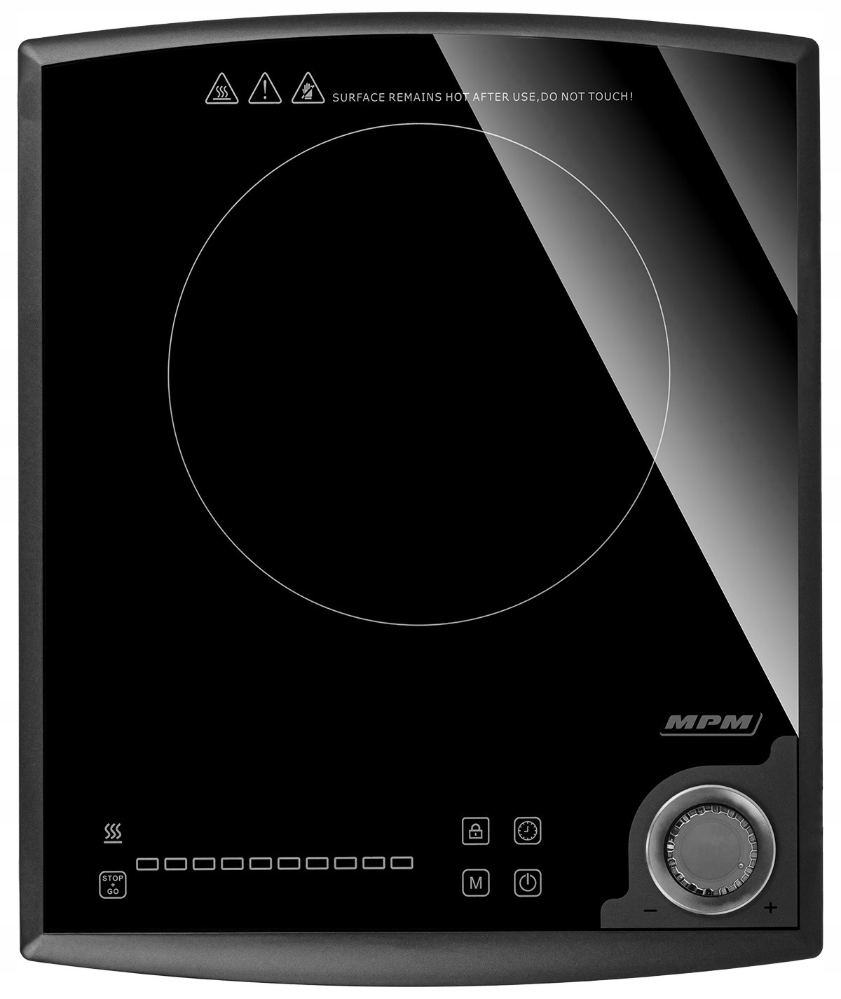 Kuchenka nastawna Mpm MKE-16 Indukcyjna 1800W Czarna