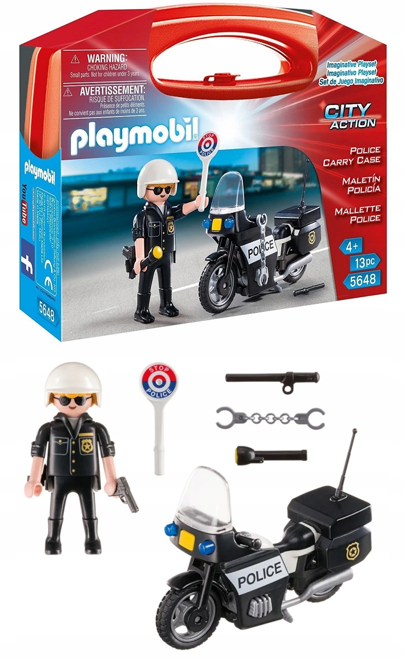 

Playmobil 5648 Skrzyneczka Policjant z motorem