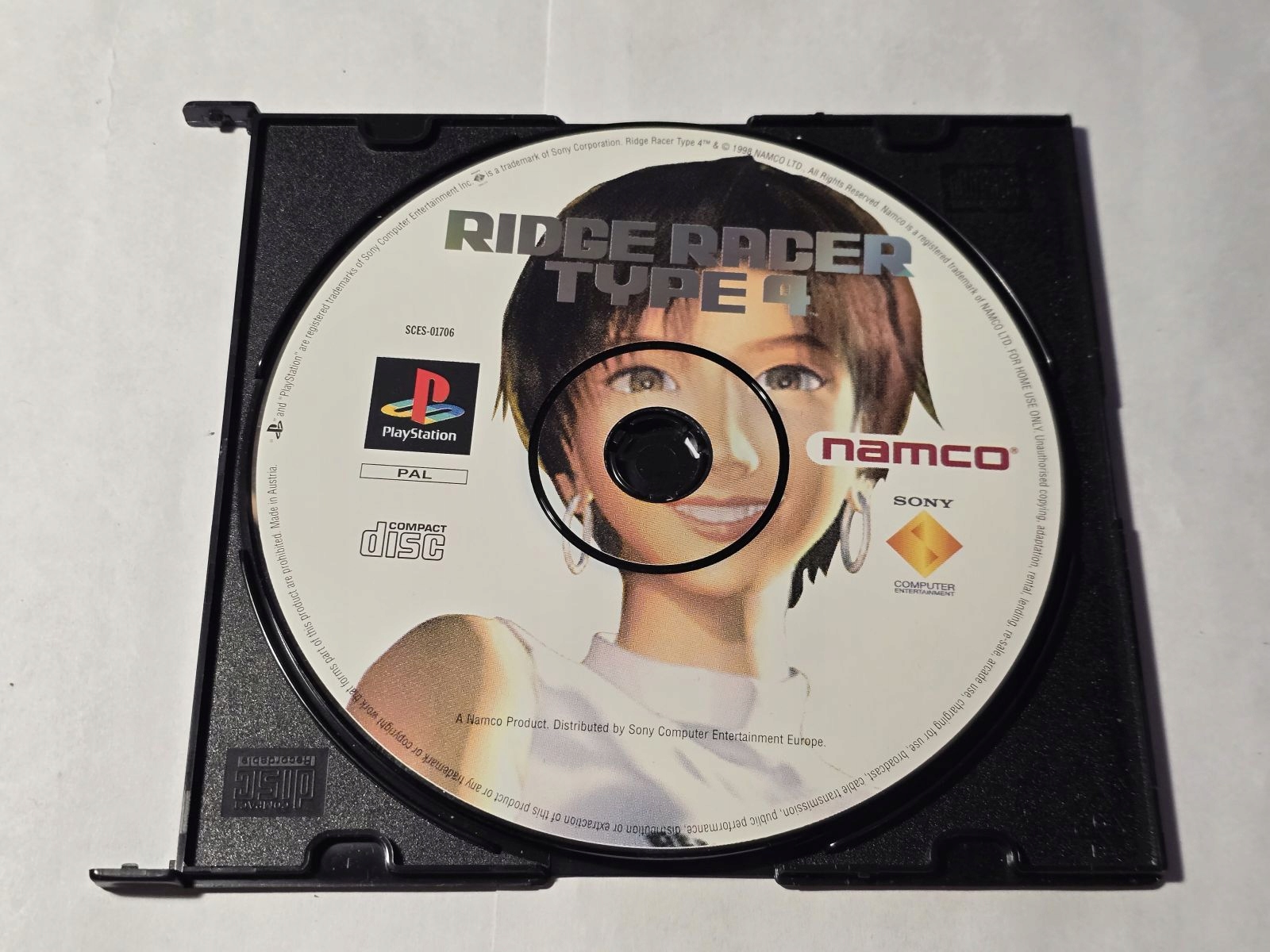RIDGE RACER TYPE 4 SAMA PŁYTA PS1