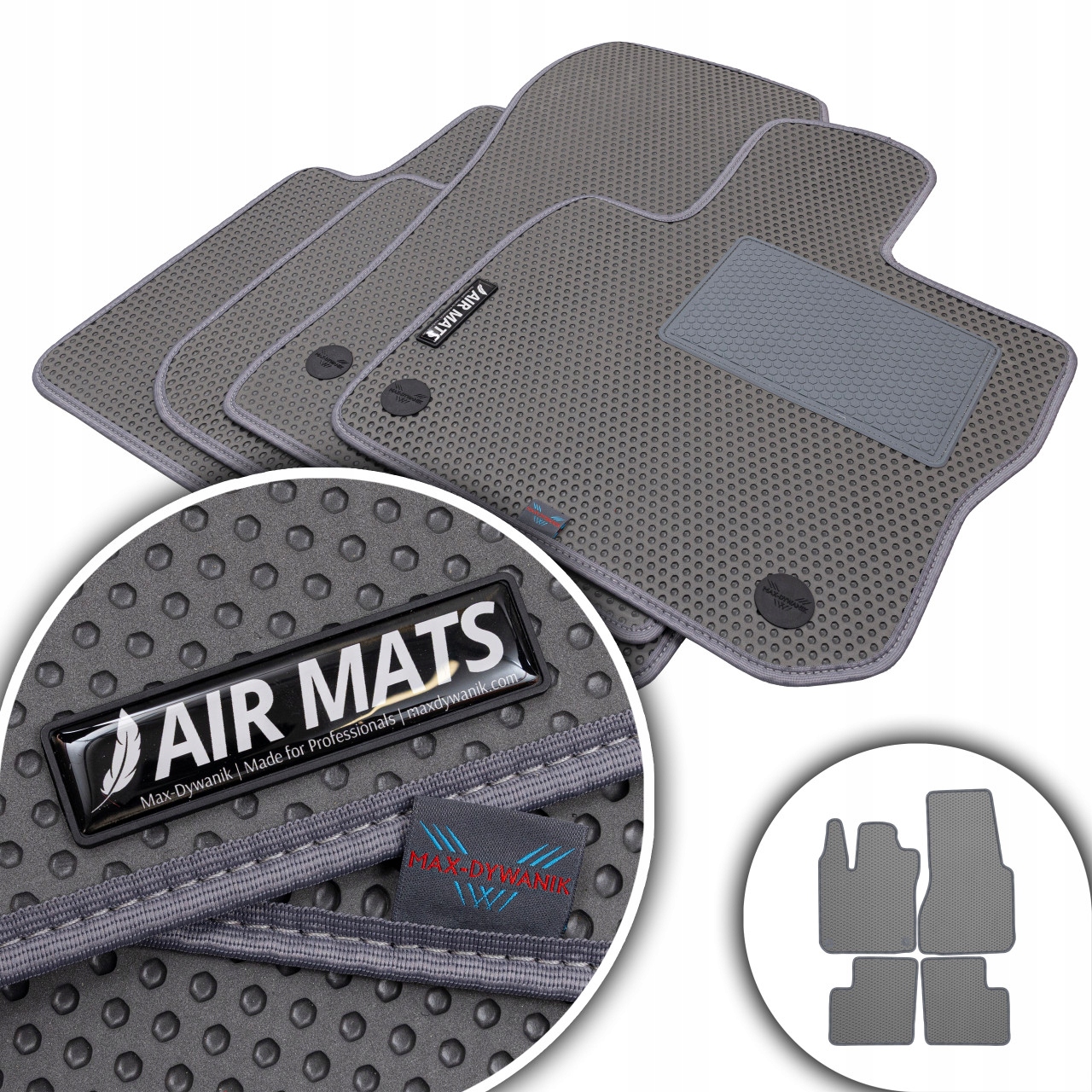 Smart Forfour II 2014-2020 Koberce Eva Air Mats Šedé
