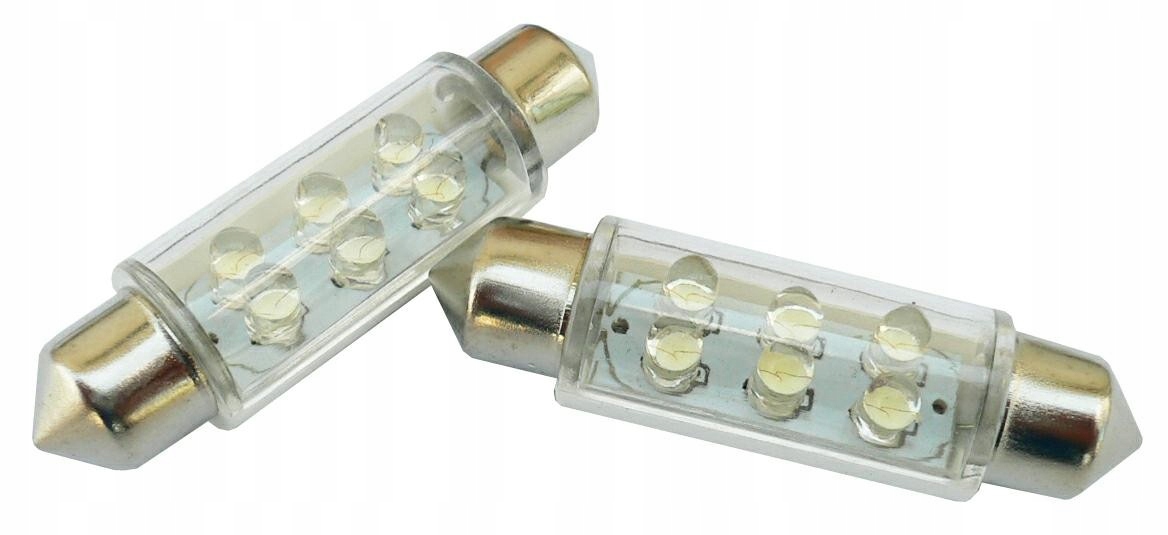 

Żarówka Samochodowa Led 12V5W Sv8.5-6 Led Biała 2x
