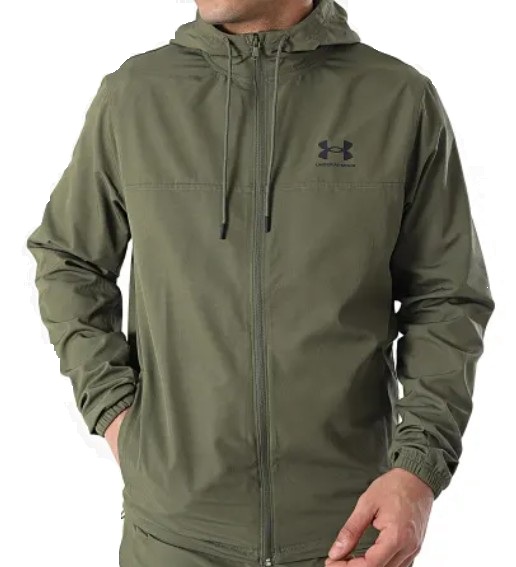 Pánská Větrovka Under Armour Khaki S Kapucí velikost L