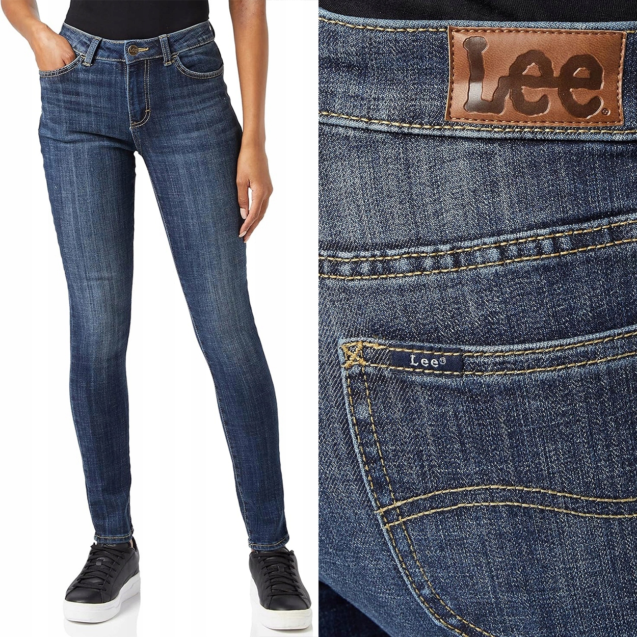 Lee Legendary Skinny Soft Lagoon dámské džínové úzké nohavice kalhoty W28 L33