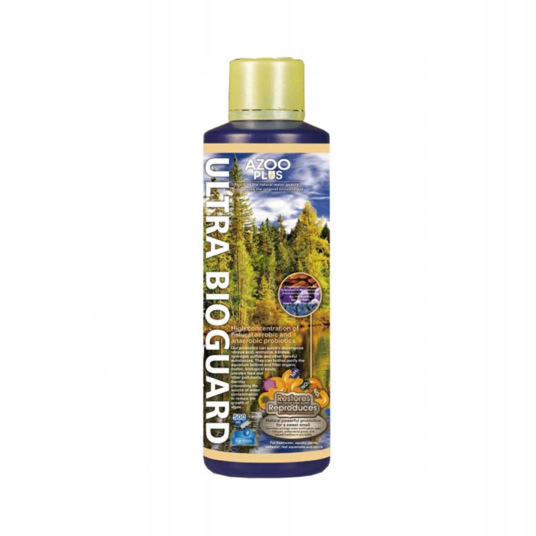 Bakteriální Přípravek Azoo Ultra Bioguard 500 ML Mořské Sladkovodní Akvárium