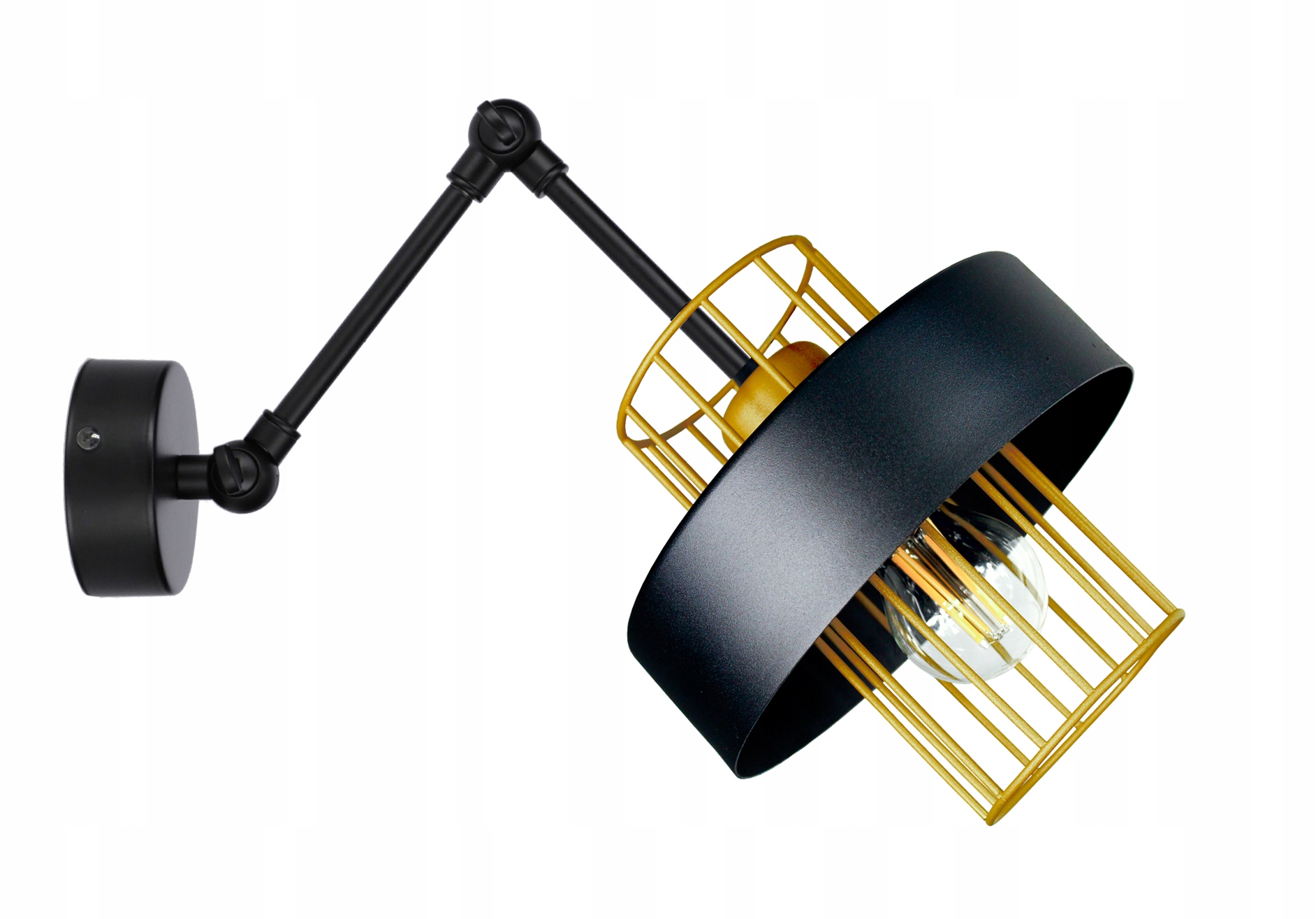 Nástěnná nástěnná lampa Loft, stropní svítidla, černá, zlaté Led lampy