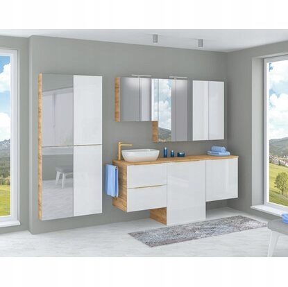 Szafka wisząca dąb country / biała System pod umywalkę 60 cm Kod producenta carmen dąb podumywalkowa 60