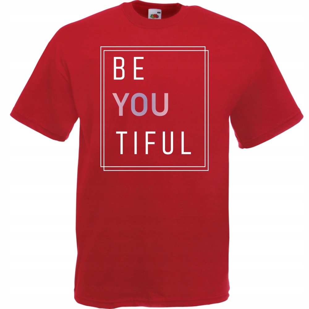 

Koszulka beyoutiful beautiful be you XL ceglana cz