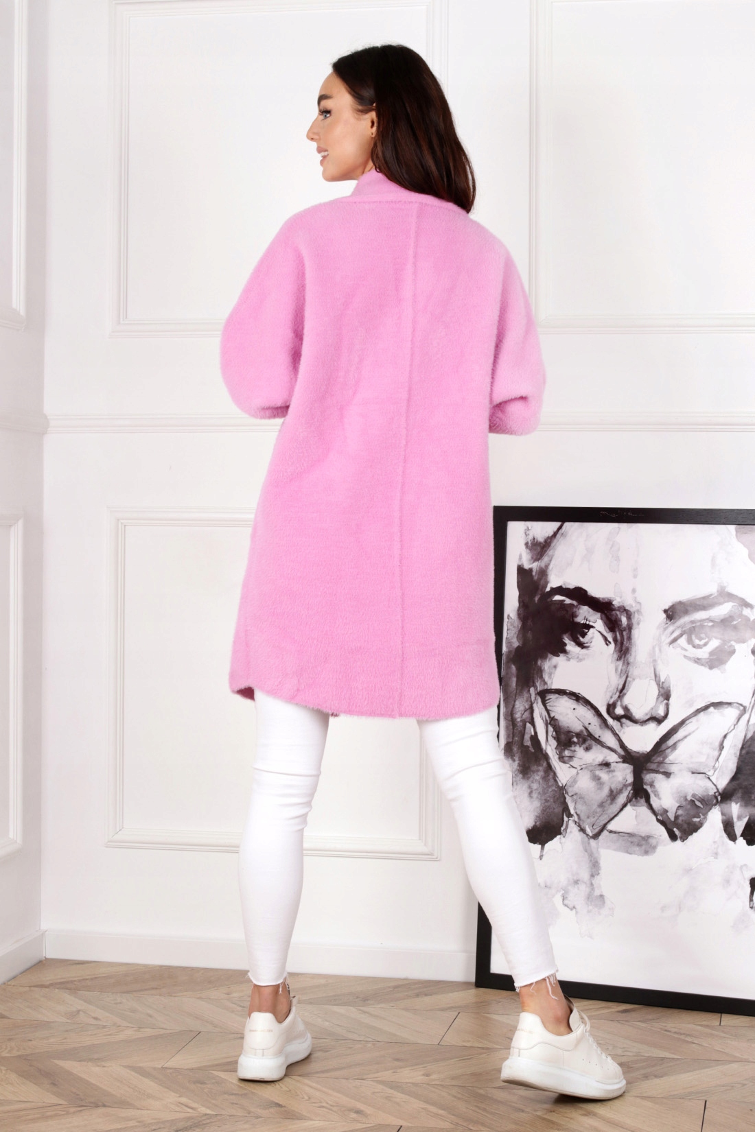 ALPAKA KRÓTKA KOŁNIERZ BARBIE RÓŻOWY 1918 Model 1918