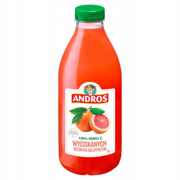 Andros Nfc šťáva růžový grapefruit