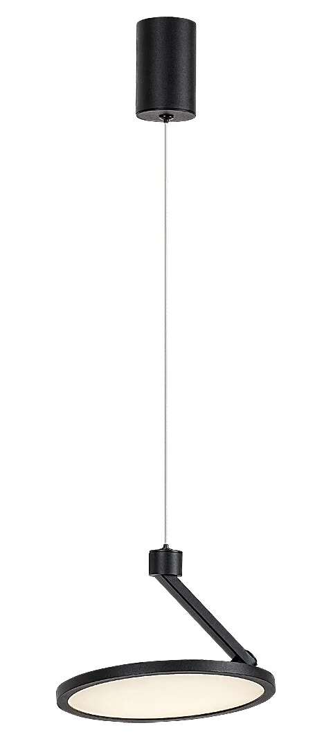 Závesná Led lampa Ovidia 20W Rabalux Čierna kovová do obývačky