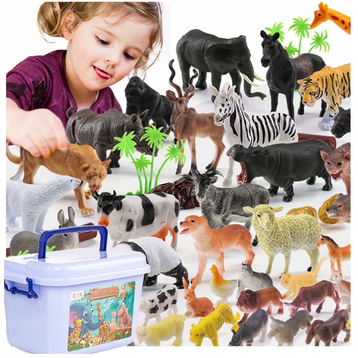 

Figurki Zwierzęta Zoo Zwierzątka Zestaw 58 el.