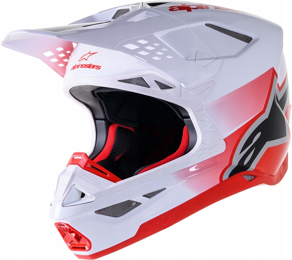 Prilba Alpinestars SM10 Supertech M10 Unit biela/červená XL