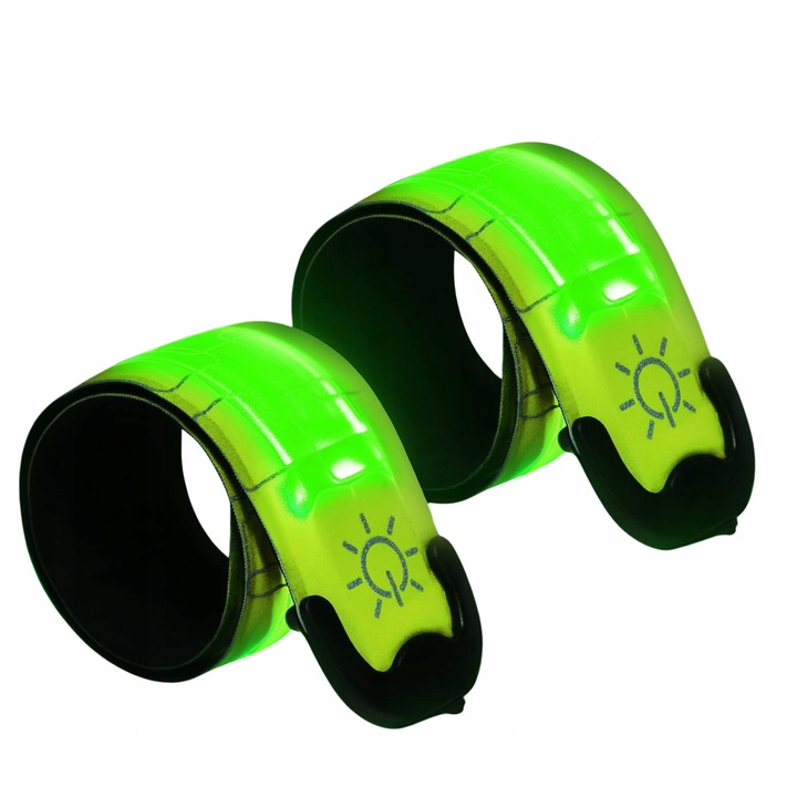 WODOODPORNA OPASKA LED ODBLASKOWA 2X USB NA RAMIĘ DO BIEGANIA I ROWERU