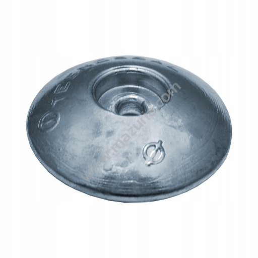 ANODA CYNKOWA RONDE, ŚREDNICA 70 MM Do montażu na płetwie steru