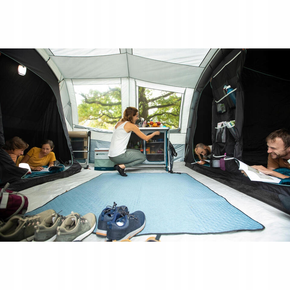 Pled koc piknikowy QUECHUA 170x140 cm KOMFORT Model brak