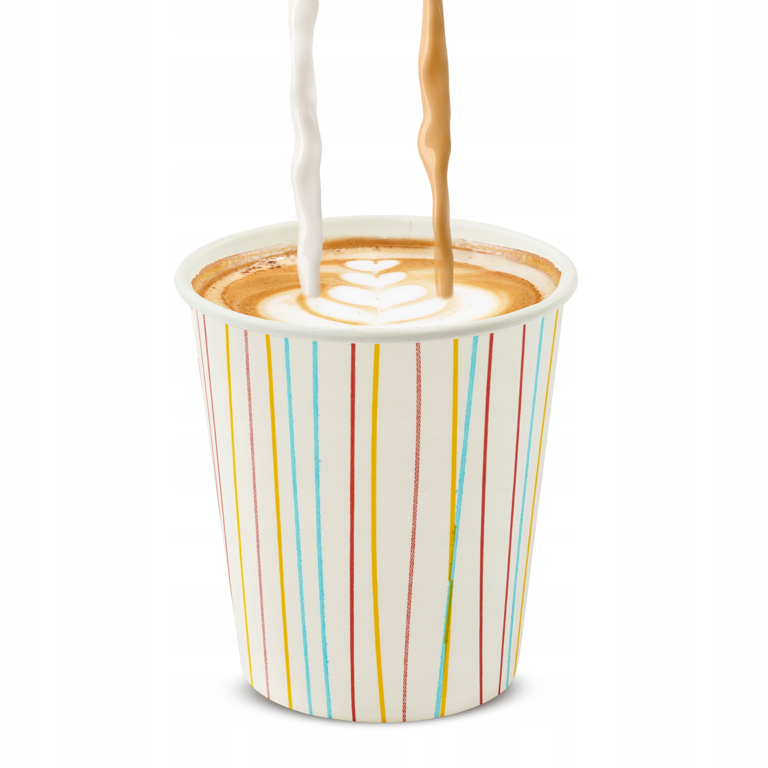 100x PAPIEROWE KUBKI 250ml PASTELOWE EKO Marka Allbag