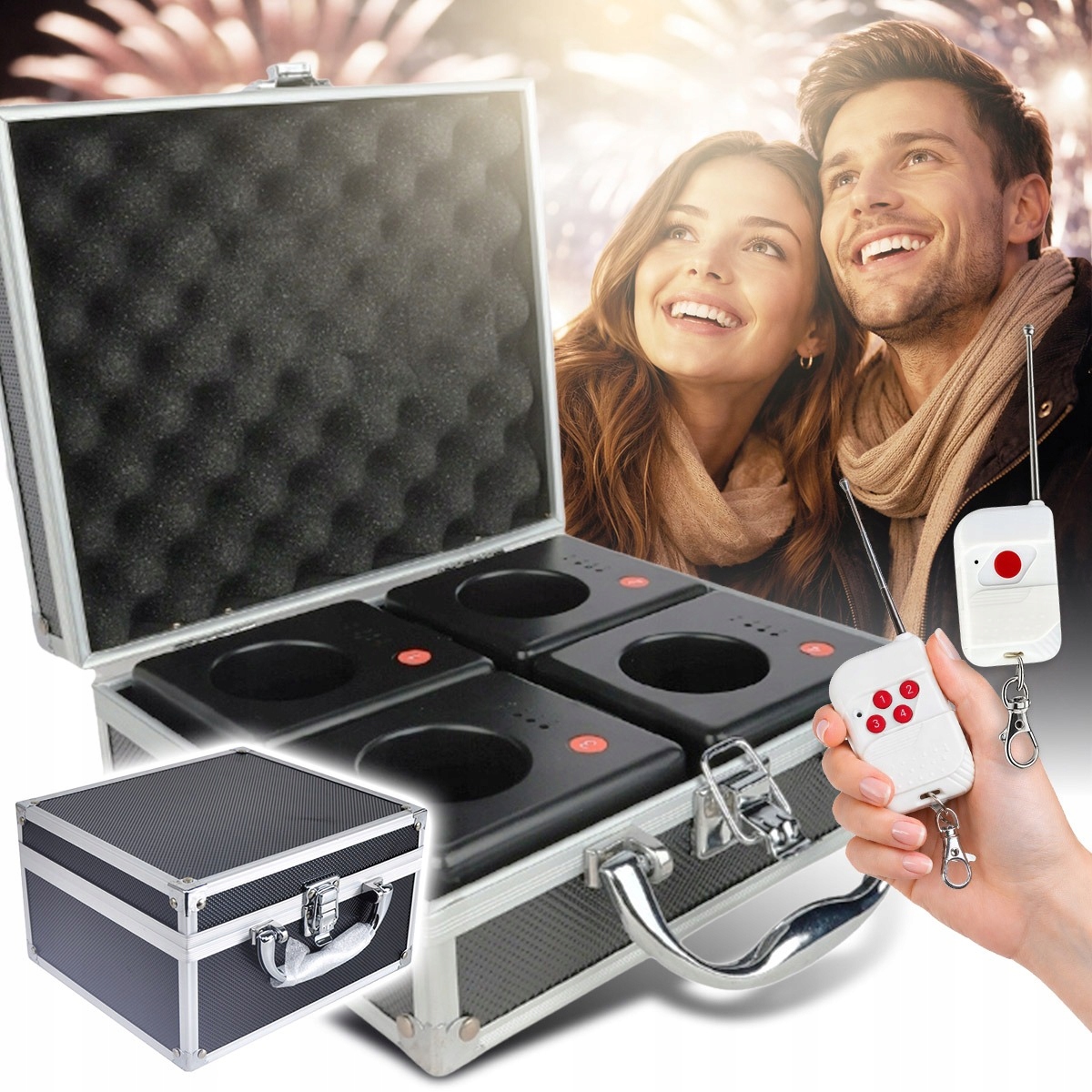 Systém Dálkového Nastartování Fantann Iskier Sada 4 Přijímačů 2 Ovladače Case