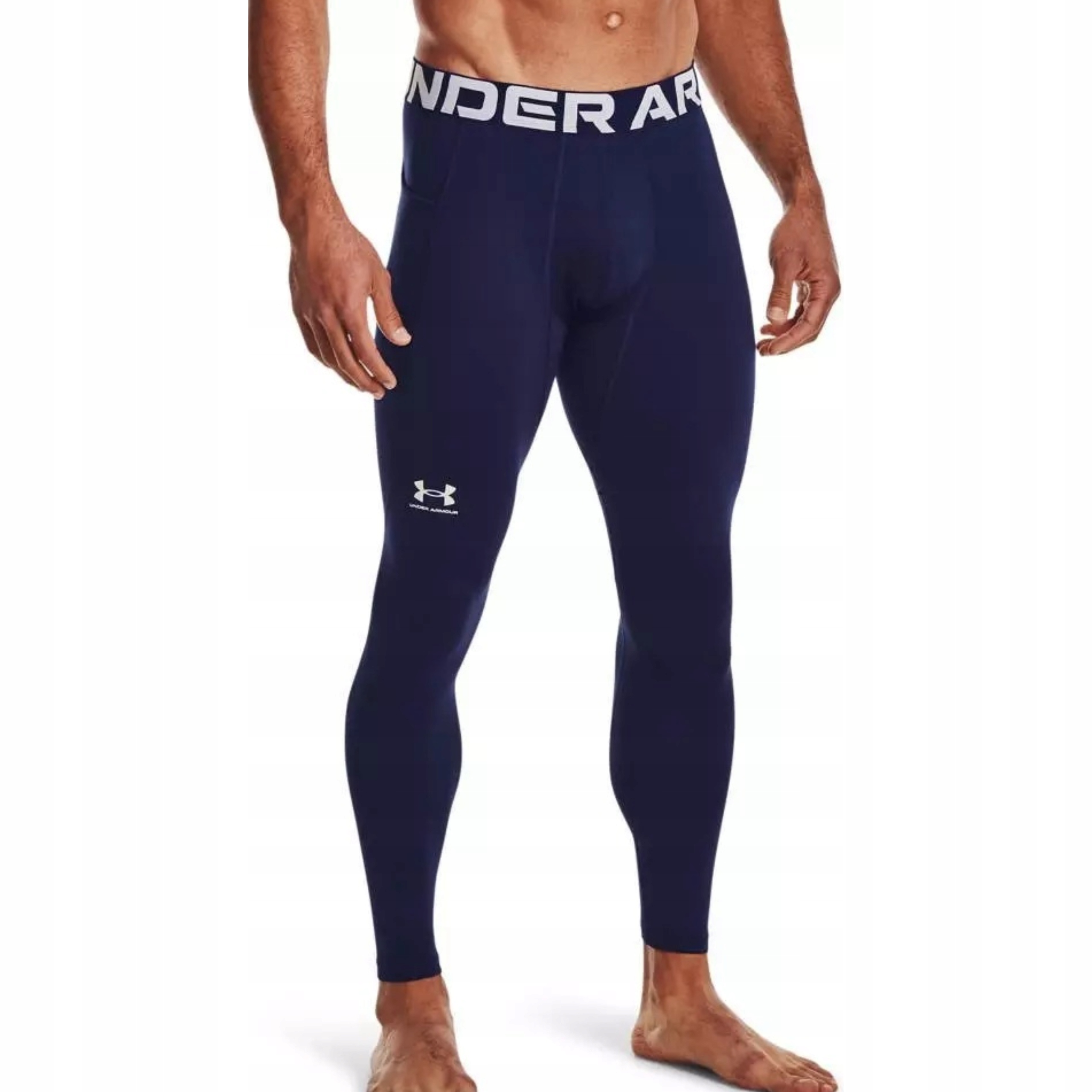 Męskie Legginsy Treningowe Ocieplane Under Armour Coldgear Kieszeń M