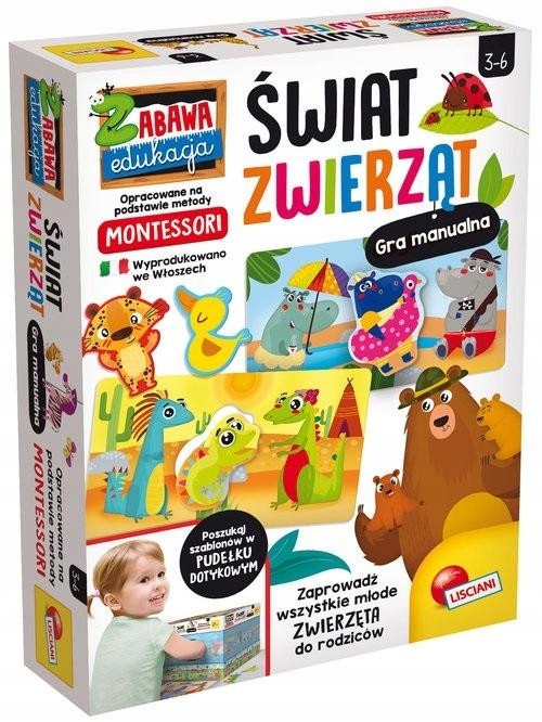 Gra Manualna ze Zwierzątkami Sensoryczna Zabawka dla Dzieci od 3 Lat