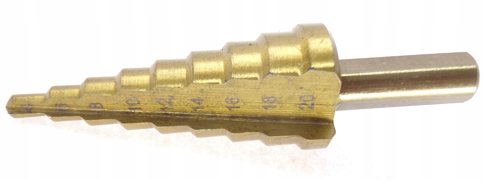 WIERTŁO STOŻKOWE STOPNIOWE CHOINKOWE 4-20 TIN ROZWIERTAK HSS TYTAN Kod producenta G38505