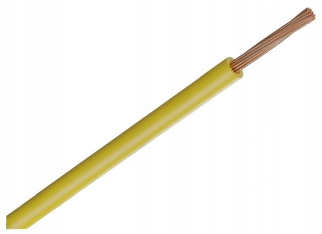 

Kabel Przewód Flry-b 0,75mm2 1x0,75mm Żółty 5mb