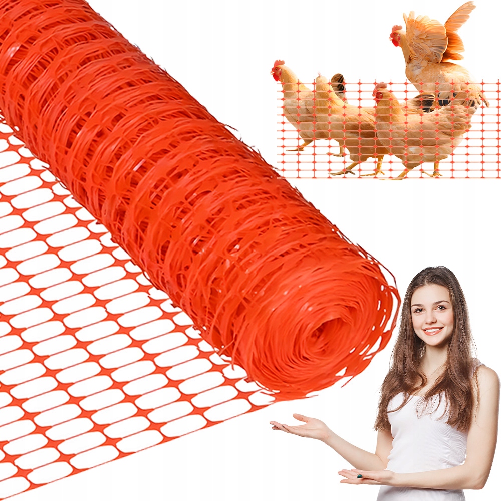 Flexibilní Mobilní Oplocení Oranžový 30 M, Ochranný Plast Pro Zahradu