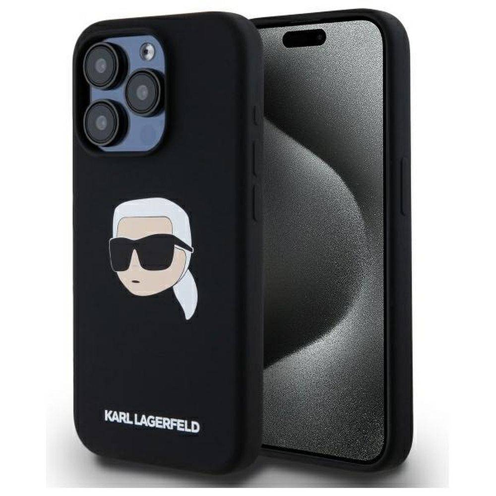 Zadní Kryt Karl Lagerfeld pro Apple iPhone 15 Pro, černý