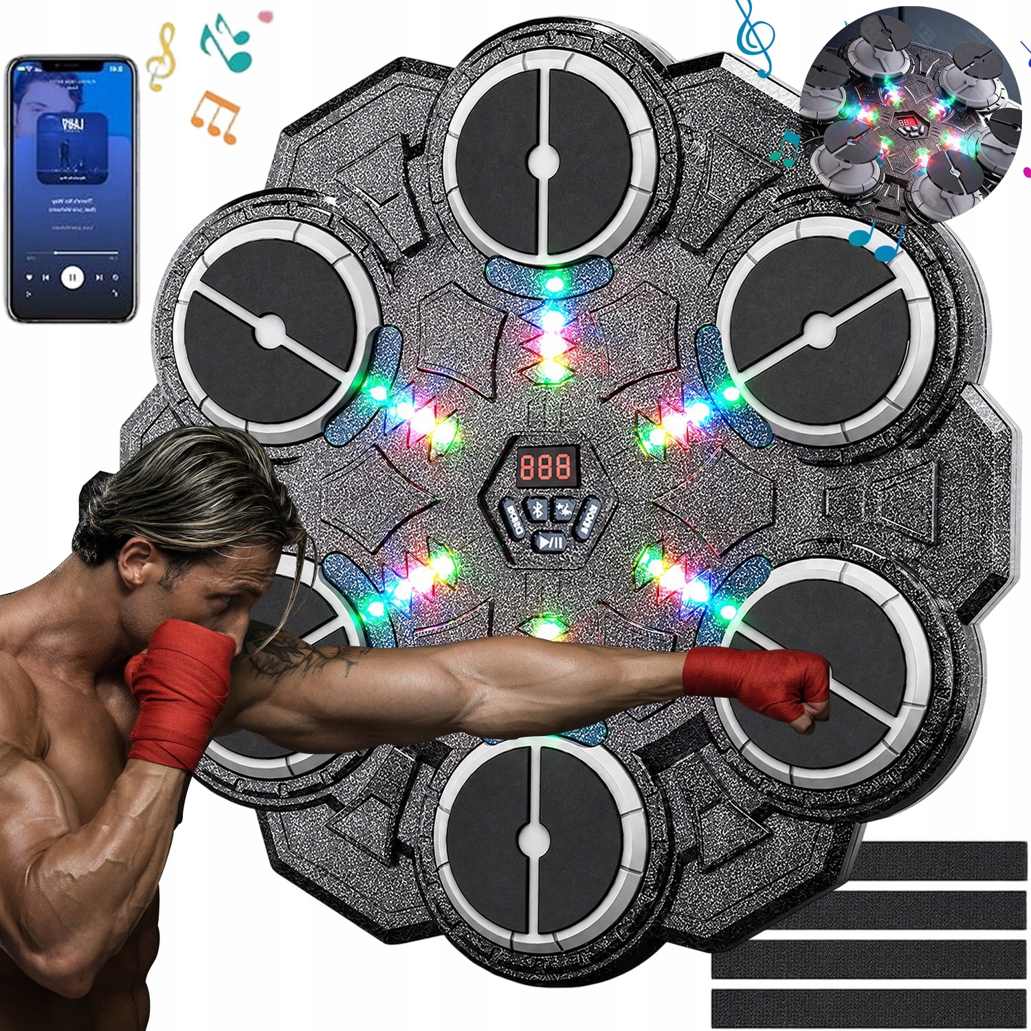 Boxovací Deska Hudební Stěna Pro Cvičení Hudební Boxovací Stroj Pro Cvičení