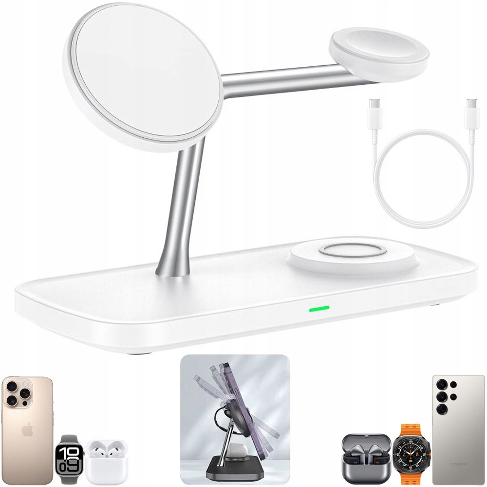 Bezdrátová nabíječka Qi2 15W pro Samsung Galaxy S25/S24 Buds Watch