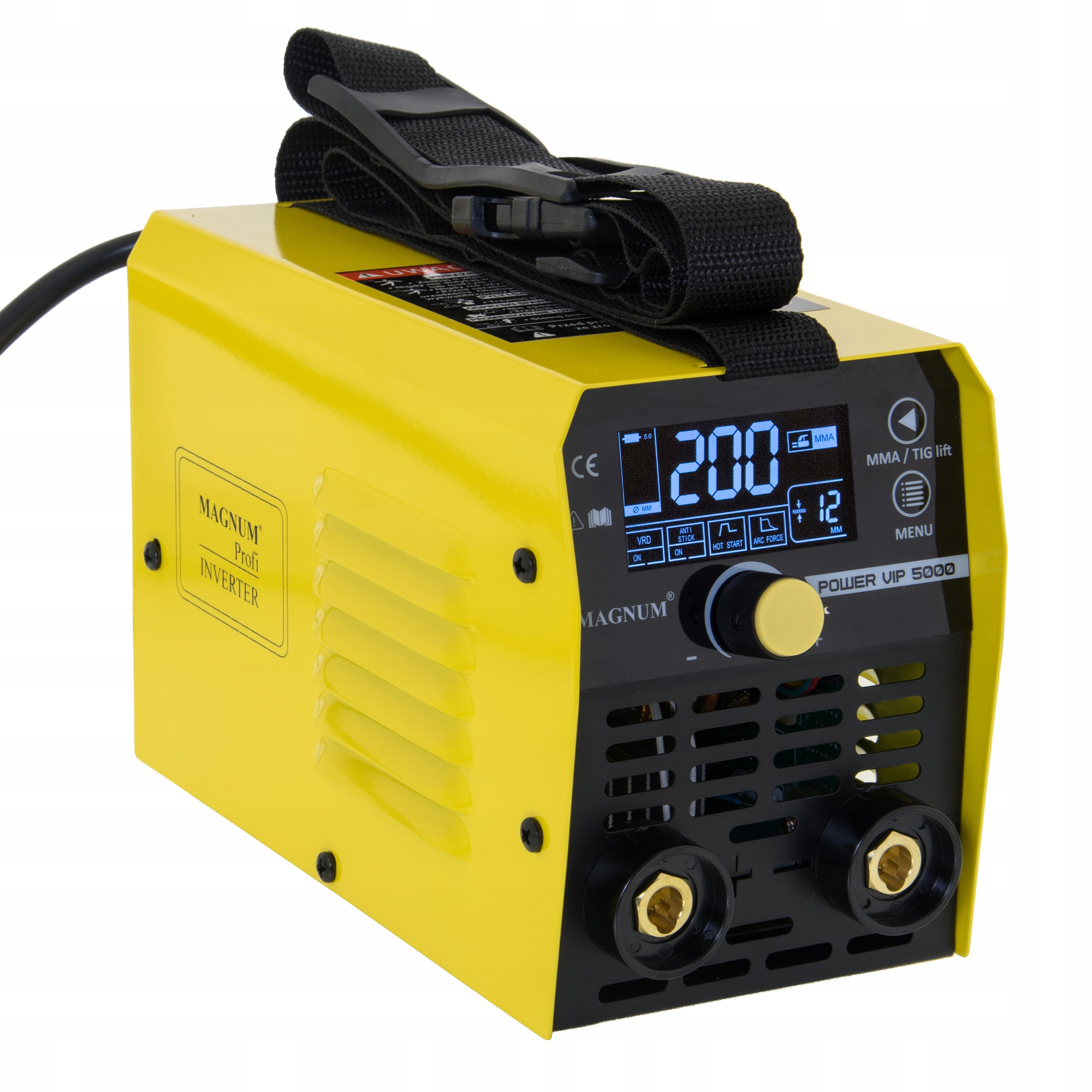 MAGNUM - SPAWARKA INWERTOROWA, MMA, POWER VIP 5000, SYNERGIA LCD + UCHWYTY. Kod producenta U I VIP 5000 LCD