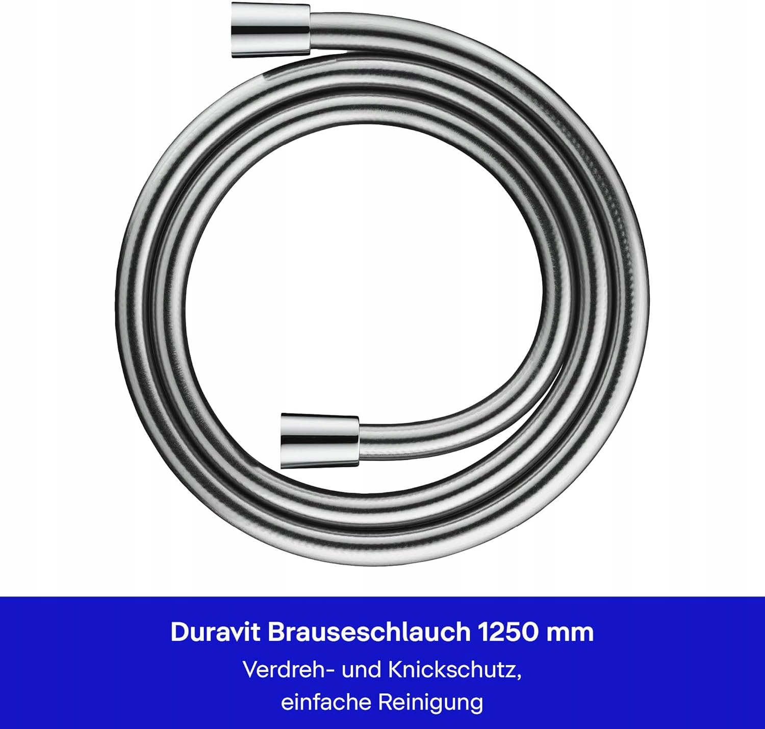 Univerzální hadice Duravit, chrom, 125 cm