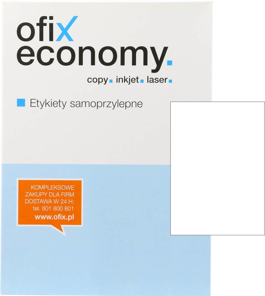 

Etykiety arkusze samoprzylepne A4 100szt 210x297mm