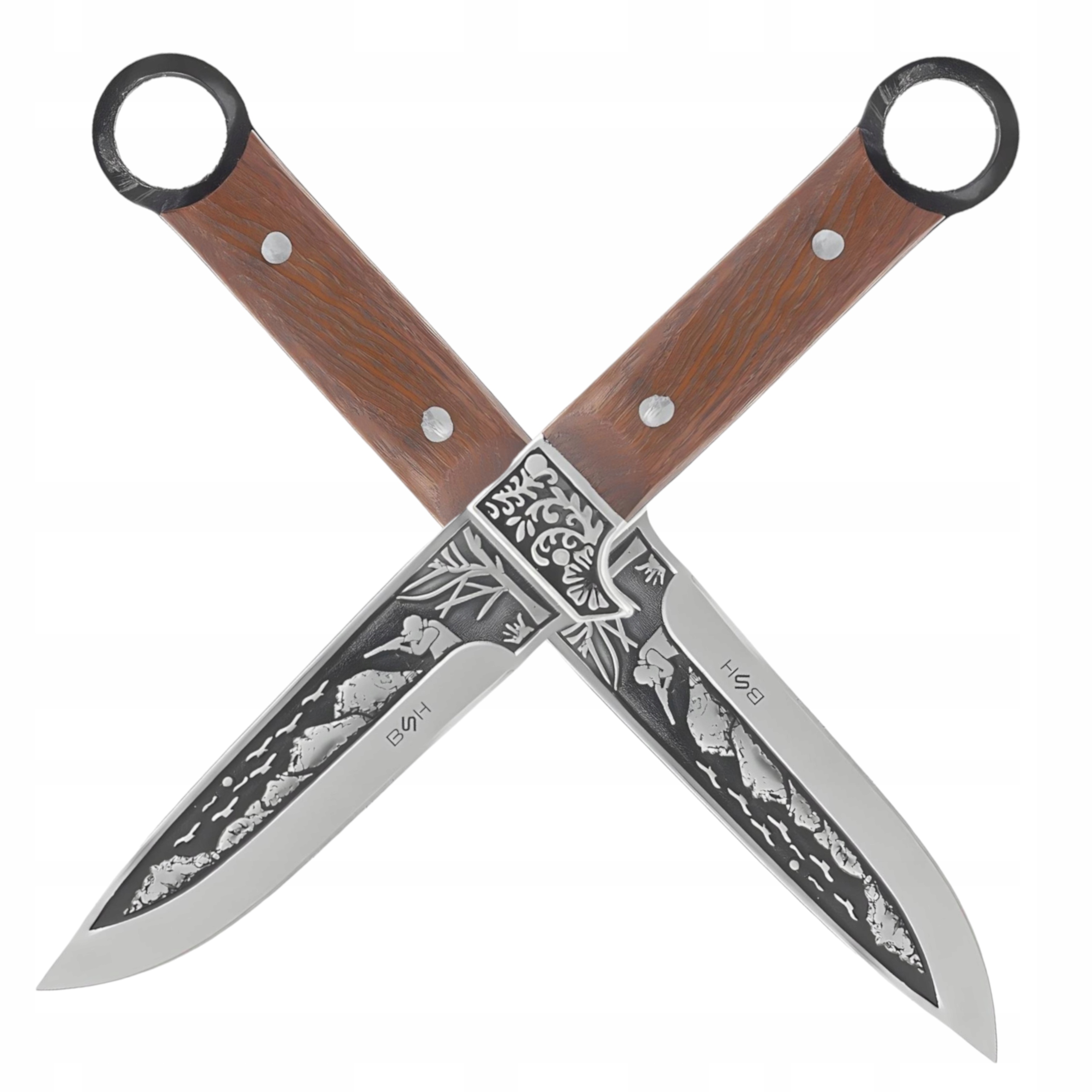 Myśliwski Survivalowy Nóż Bushcraft Edc Drop Point Stalowy Taktyczna Kabura