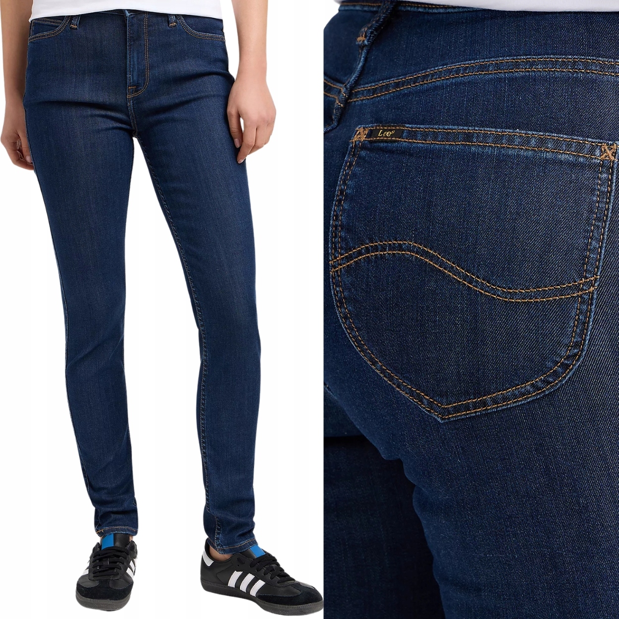 Lee Scarlett High Aberdeen vysoké dámské džínové úzké nohavice kalhoty W28 L33