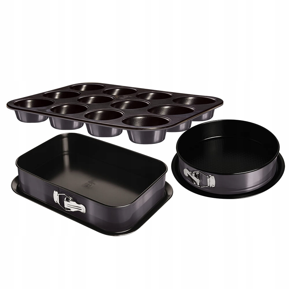 

Zestaw 3 Form Do Piecz. Berlinger Carbon Pro 7637