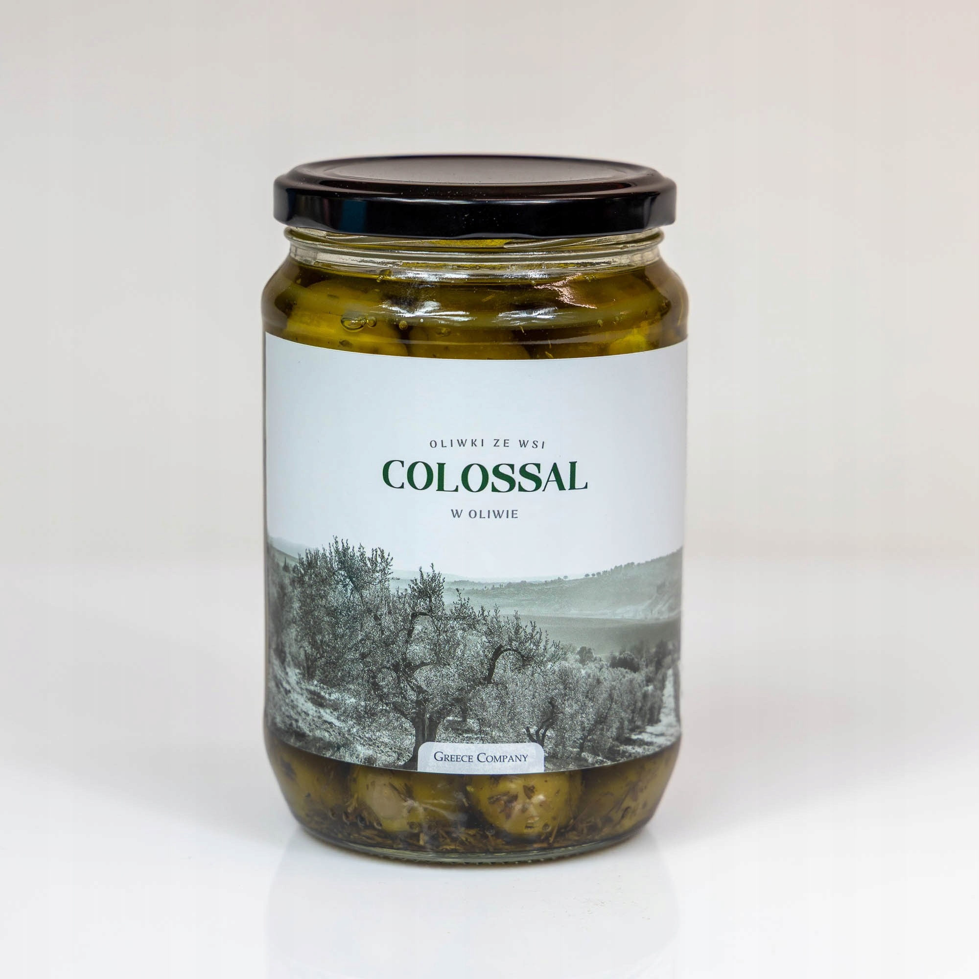 Levně Olivy z vesnice Colossal v olivovém oleji 410 g