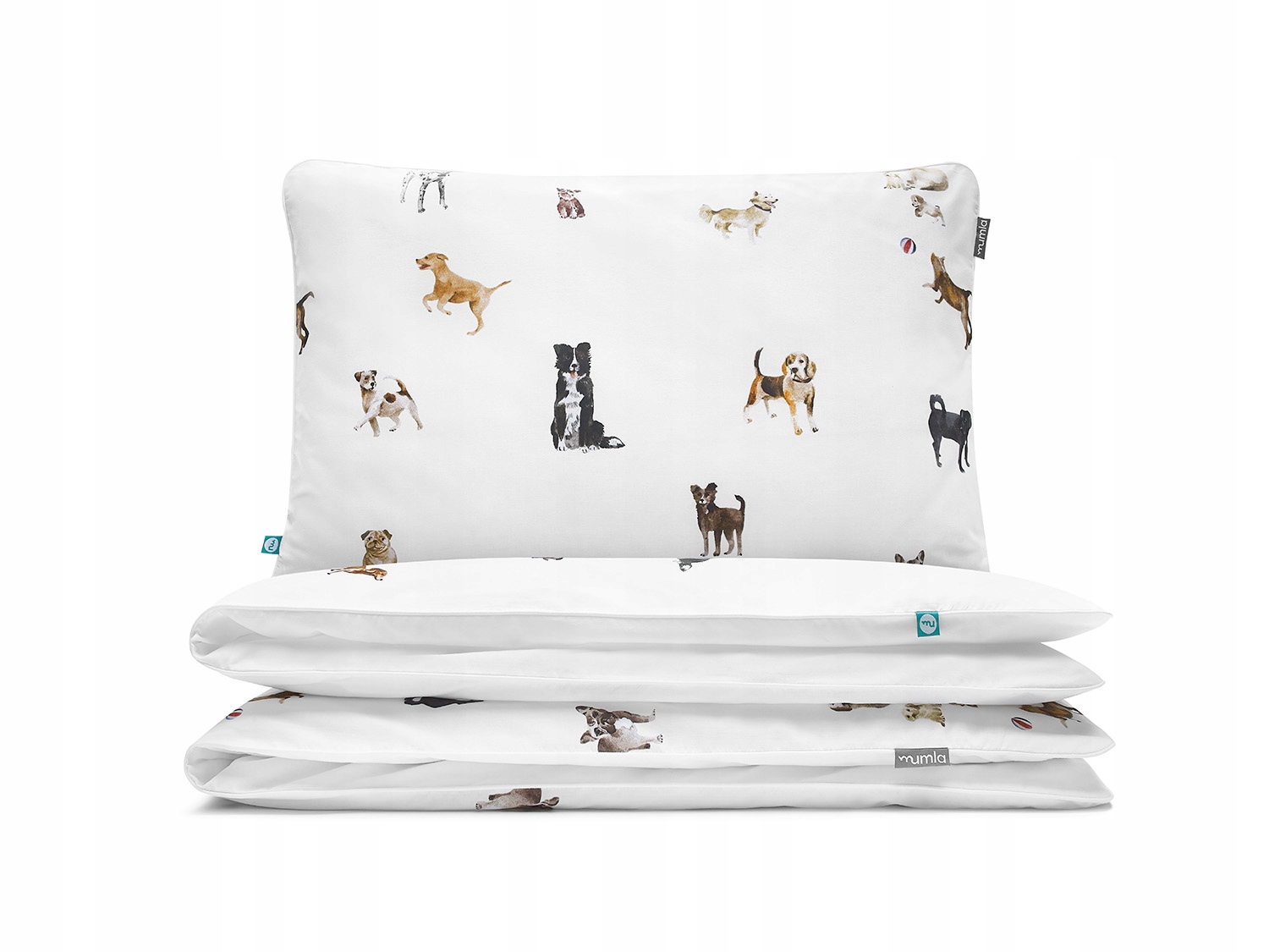 Posteľná Bielizeň Psy 200x200 cm 2x 80x70 cm Mumla