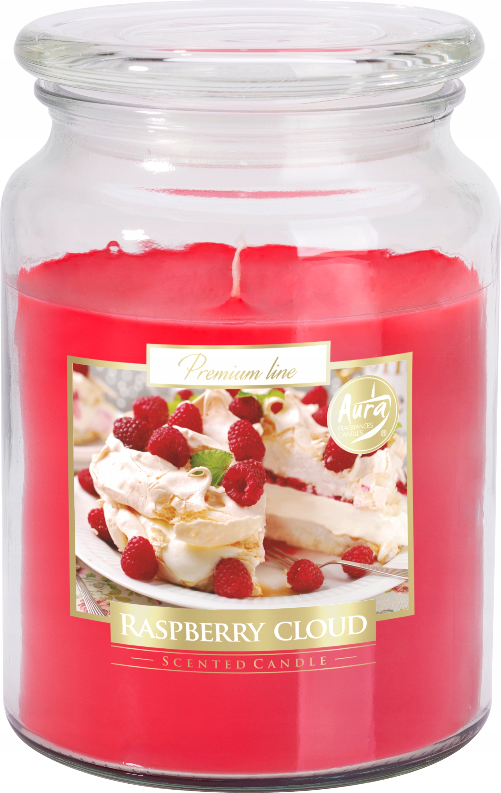 

Bispol Duża Świeca w Szkle Malinowa Chmurka 100h