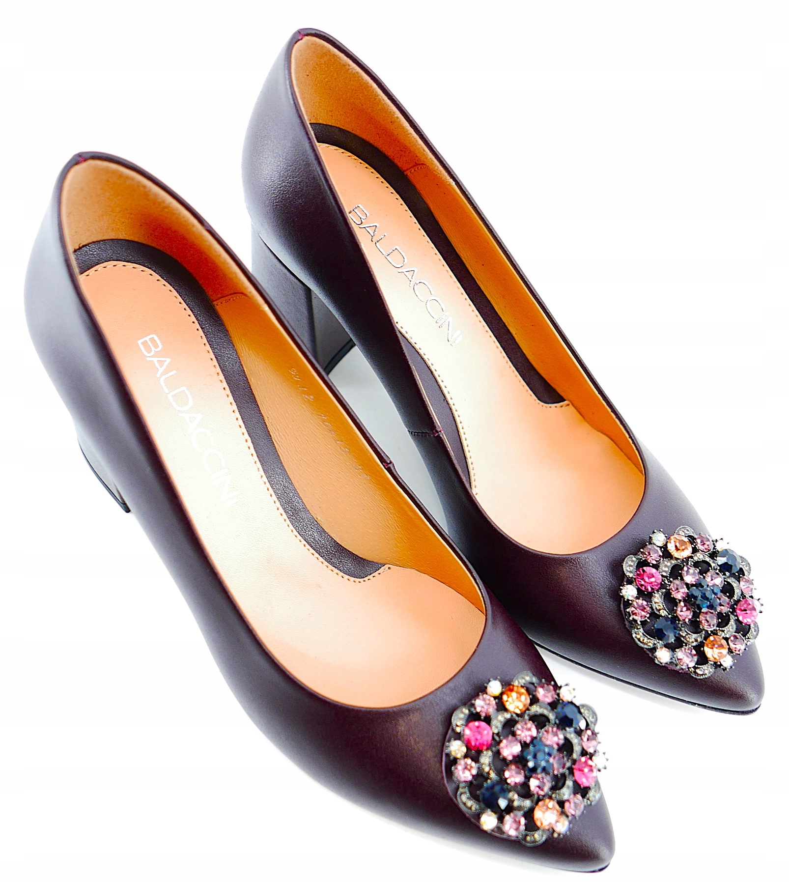 Baldaccini Krásné Dámské Lodičky Vínové S Zirkony R37