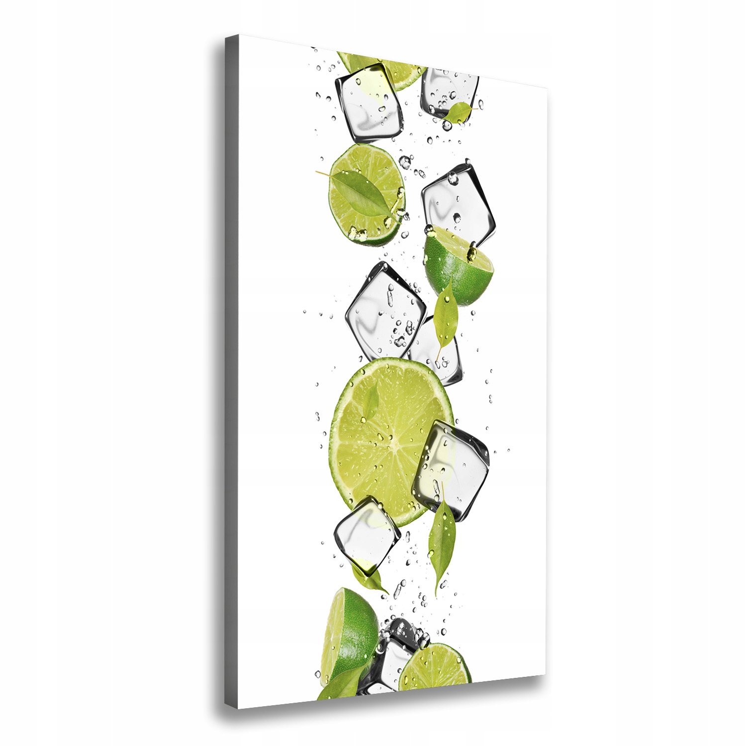

Foto obraz na płótnie Limonka i lód 60x120 cm
