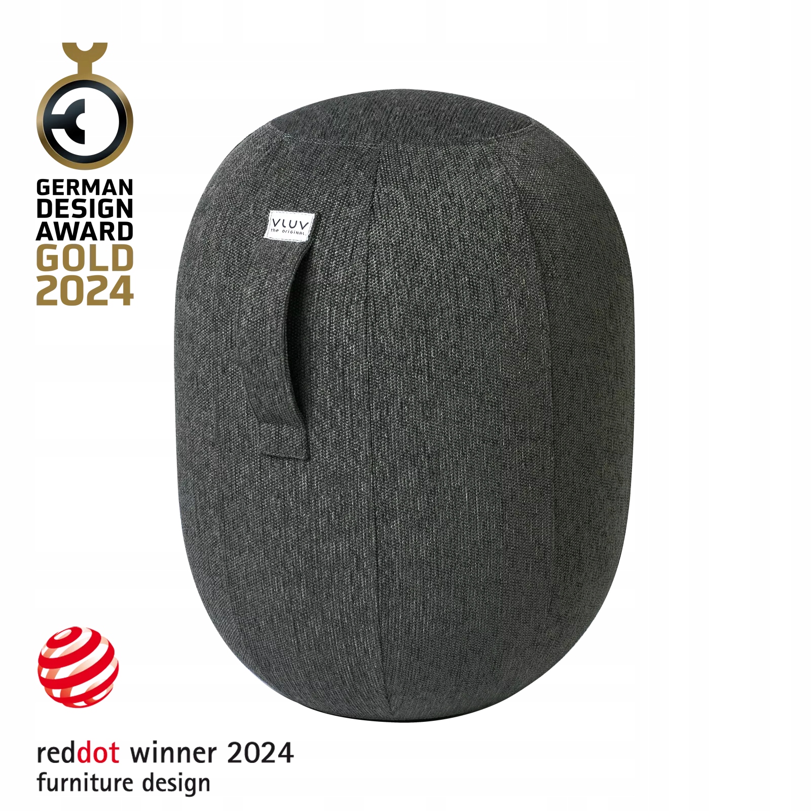 Balančná stolička Vluv Kapsul Stov L Anthracite ergonomické sedenie